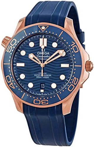 Omega Seamaster Diver 18kt Rose Gold Automatic Blue Dial Men&#39;s Watch 210.62.42.20.03.001