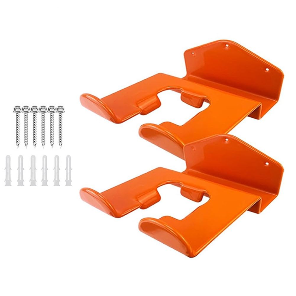 Soporte de pared para cortacésped, resistente almacenamiento de metal para herramientas de jardín como sopladores de hojas y cortasetos, organizador de garaje que ahorra espacio con material