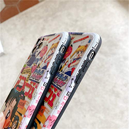 For Iphone 12 Pro Max Case Cover, Japan Anime Cartoon Sailor Moon Case Kawaii Protective Smooth Silicone Shockproof Soft Phone Case Back Cover For Iphone 12 Pro Max (For Iphone 12 Pro Max) #TOP4