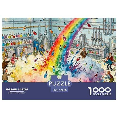 Fábrica de Perfumes Puzzle De Madera Impermeable DIY Puzzles De...