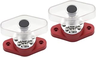 Wakauto 2 Peças Barra De Ônibus Acessórios De Carro Para Acessórios De Rv Bloco De Terminais Para Bloco De Distribuição Marinha Bloco De Distribuição De Energia De Ônibus Pinos Terminais