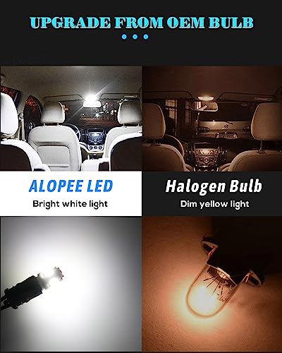 Alopee 30 Pack (6 Colors Mixing) 194 Led Bulb T10 Wedge Led Bulb 5Smd-5050 168 Led Bulb, 921 2825 Led Bulb W5W 158 501 Led Lights For Car Interior Dome Map Door Trunk Courtesy Light Dc 12V #TOP4
