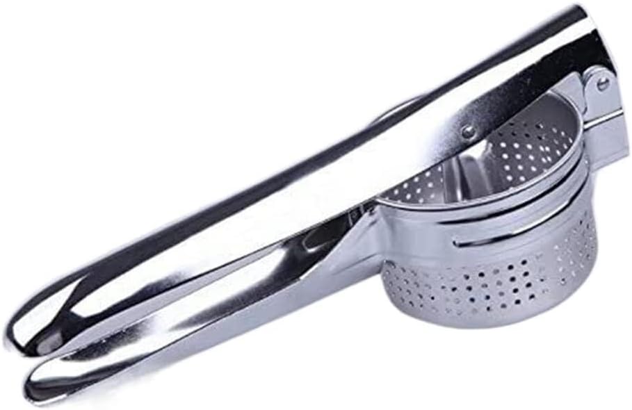 High Effective Garlic Press ，Garlic Press Garlic Press Potato Masher Potato Stainless Steel Puree Vegetable Fruit Press Maker Garlic Mincer Crusher