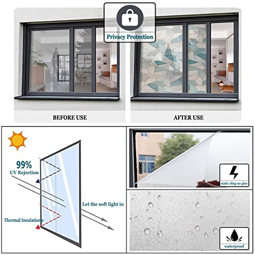 Vinilo decorativo adhesivo para ventana 40x60 cm miniatura 5