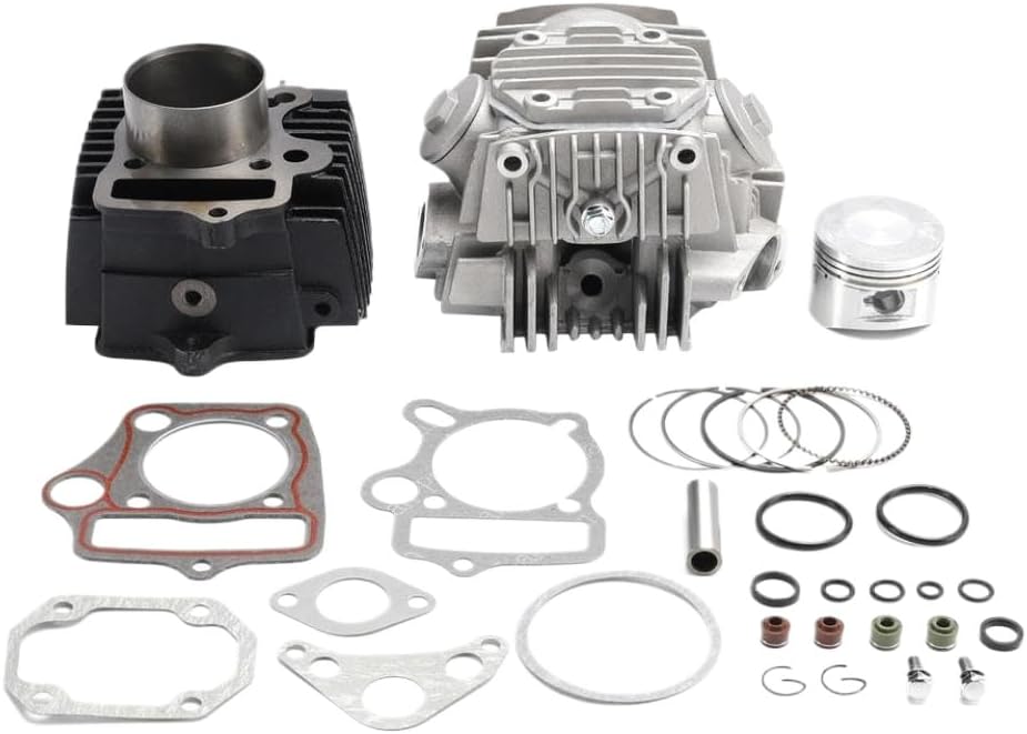 Cylinder Head Jug Engine 52.4MM 107CC Kit Compatible With 110CC ATV Go Kart Dirtbike