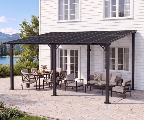 Image of 16'X10' Lean to Gazebo Pergola Patio Gazebos Pergolas Outdoor