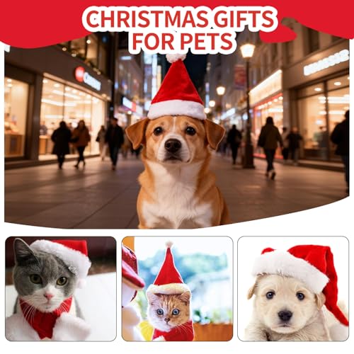 Gorros Navideños para Mascotas Yahpetes 2 Piezas Talla S miniatura 6