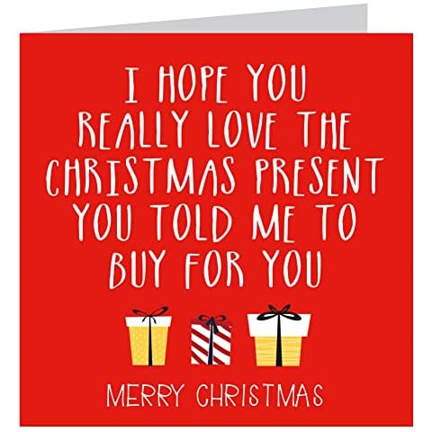 Funny Christmas Card | Hilarious Xmas Cards | For Him or Her Mum Dad Husband Wife Brother Sister Cover