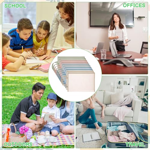 10 Pack Colored Mesh Zipper Pouch Bags, A4 Double-Layer Toy Storage Bags with Zipper Nylon Puzzle Building Blocks See Through Mesh Bag for Home School Office Game, Style 2 - Image 4