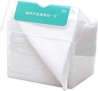 HONMEET 1 Pacote De Toalhas Faciais Descartáveis Lenços Faciais De Algodão Removedor De Maquiagem Almofadas De Algodão Toalhetes De Limpeza De Algodão Não Tecido Gaze Curativo