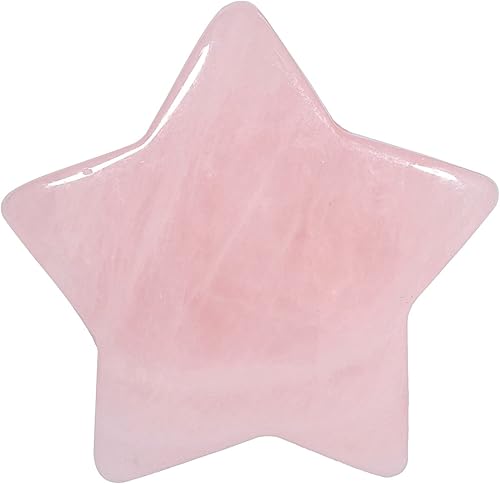 Miniatura 7 de Amogeeli Juego de 6 piedras de bolsillo en forma de estrella, cristales curativos pulidos para meditación de reiki, decoración del hogar, cristal