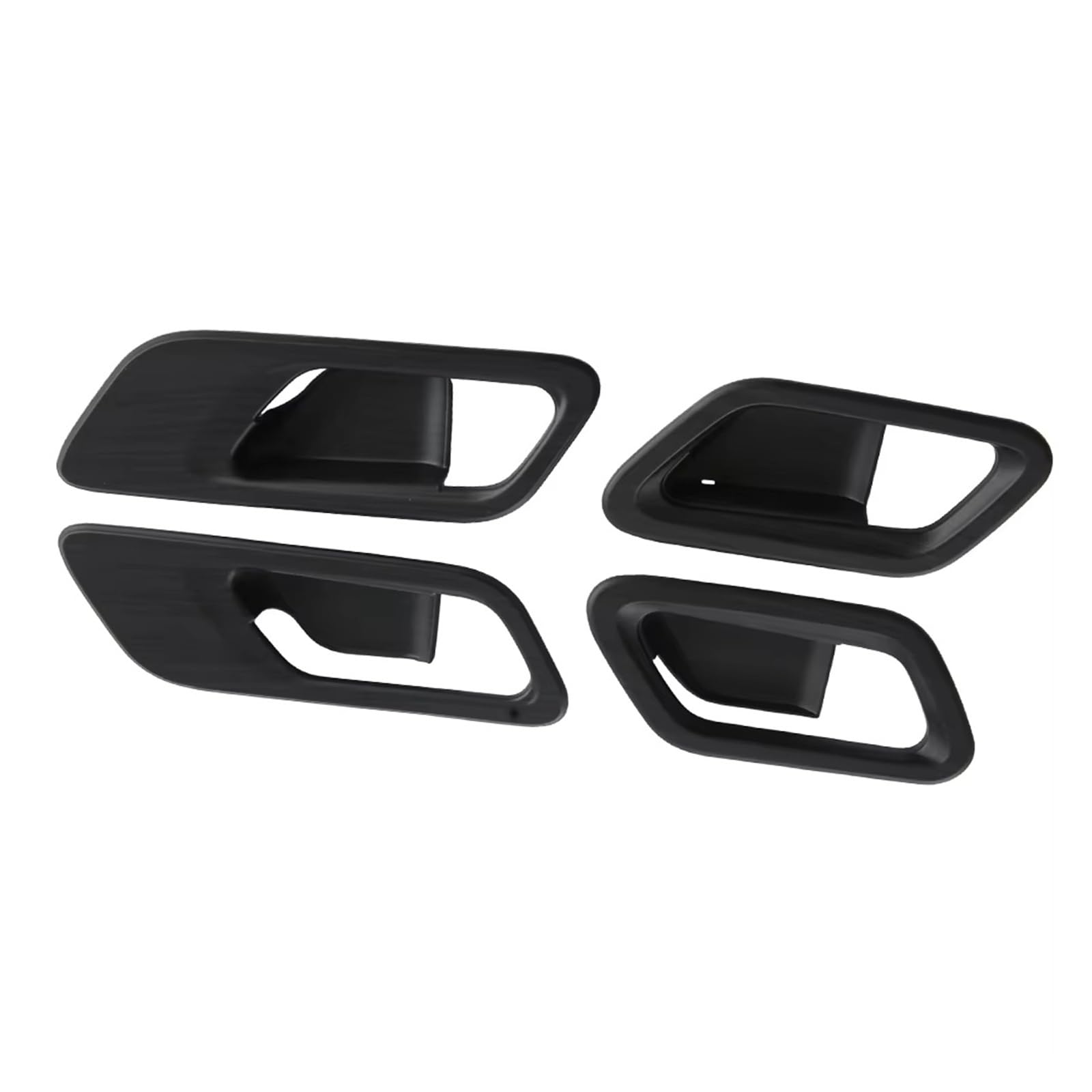 Ajqbrmb Black Wood Grain Interior Trim For Nissan For Qashqai For J12 2022 2023 2024 Carbon Fiber Car Door Inner Handle Bowl Cover Panel Frame Cover(Black Wood Grain)