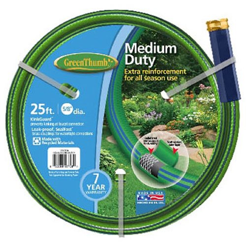 Teknor ApexCOMPANY 156 356 Thumb Nylon Garden Hose, 5/8-Inch by 25-Feet, Green
