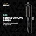 Denman Curling Vented Barrel Round Hair Brush with Nylon Bristles for Fast Drying, Volume and Creating Movement in the Hair, Black, D73