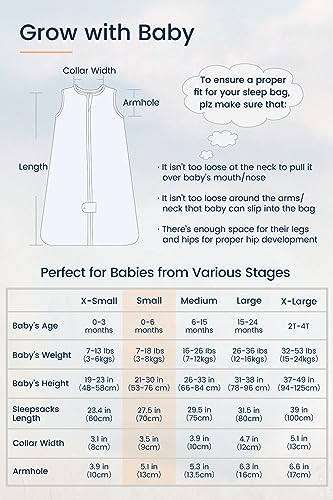 Image of TotAha Sleep Sack 3-6 Months TOG 1.0, Soft Wearable Blanket, Swaddle Transition Sleeping Bag with 2-Way Safe Zippers for Infant Girl Boy