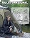 KingCamp Leichte Campingdecke, multifunktionale und warme Steppdecke mit Druckknopf, wasserabweisend, für Rucksack, Reisen, Flugzeug, Wandern, Picknick