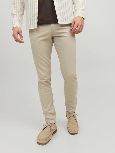 Jack & Jones JPSTMARCO JJBOWIE Noos Pantalons, Beige, 31W x 32L Homme - 2