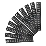 BESTonZON 10 Stück 10 Stück Aquarium Thermometerstreifen Aufkleber Selbstklebend LCD Temperaturaufkleber 10–36 °C für Innen Flüssigkeits Temperaturüberwachung im Fischbecken Terrarium und