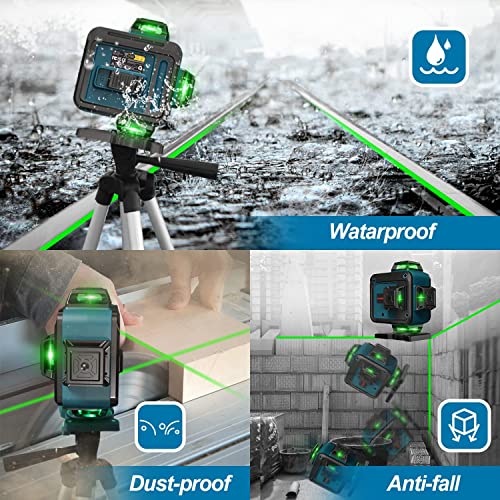 Livello Laser Autolivellante 40M, 4x360° Linea