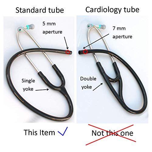 Replacement Tube By Cardiotubes Fits Littmann Classic Ii Se Standard Stethoscopes - 5Mm Black Tubing #TOP2