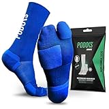PODOKS® Calcetines Running Hombre y Mujer | Compresión deportiva y almohadillado estratégico | Alivia Fascitis Plantar | Sirve para Padel, Crossfit y más