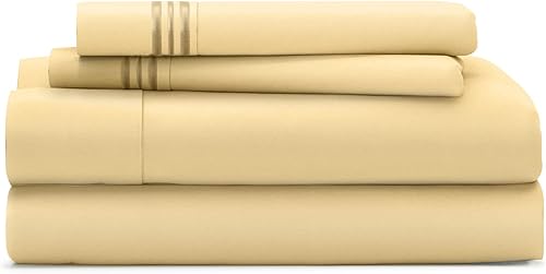 Sábanas Cosy House Collection, juego de sábanas de tamaño king, ajustables, de hotel, de lujo, súper suave, frescas y sin arrugas