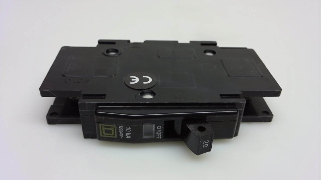 Square D Qou120, Circuit Breaker, 20A, 120/240V, 1 Pole, 50/60Hz, Qou120 Ar