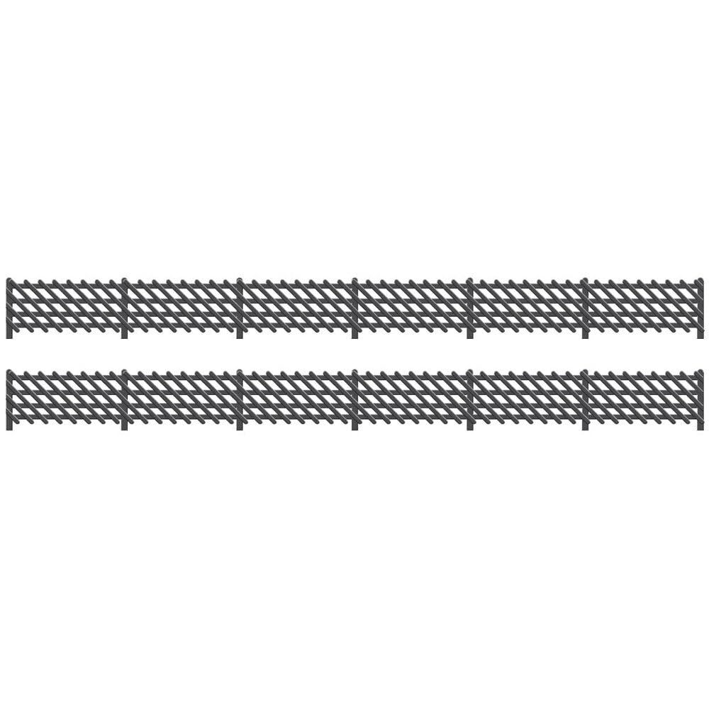 Station Fencing LMS Style black 860mm - Ratio 427 OO/HO Building & accessories