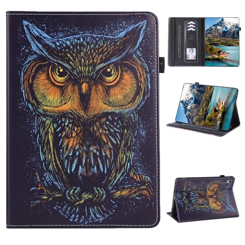 Vaitasy Funda para iPad 11th Generation 2025/ 10th Generation 2022, Cuero PU Folio Carcasa con Función Soporte Case para iPad 2025 - Búho