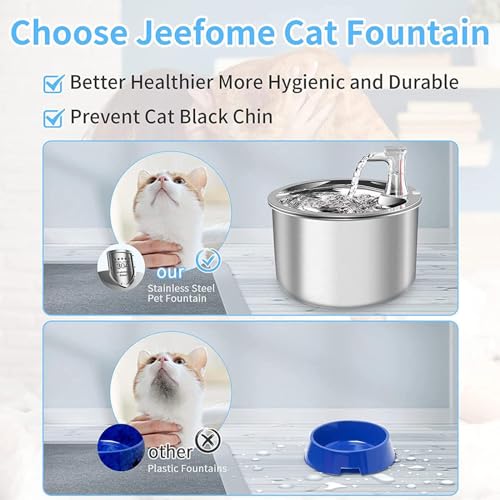Fuente para Agua de Acero Inoxidable para Gatos y Mascotas miniatura 4