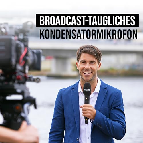 RØDE Interview PRO Drahtloses Handheld-Kondensatormikrofon mit einer Kapsel in Rundfunkqualität und 32-Bit-Float-On-board-Aufzeichnung für Content-Erstellung, Medien und Interviews