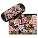 Produktbild VON LILIENFELD Brillenetui Rosengarten Blumen Blüten Motiv Etui Brille Mikrofaser Brillenputztuch Brillenbox Stabiles Hardcase Set mit Stoff bezogen
