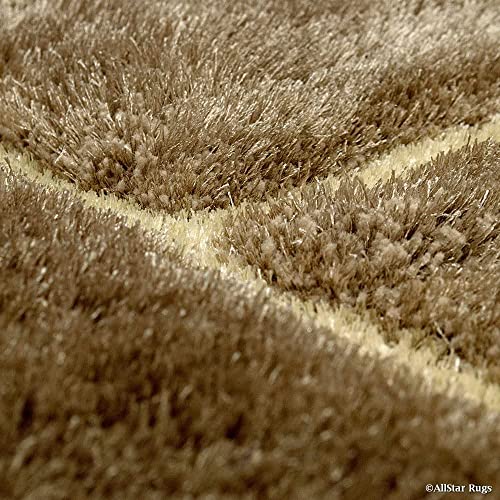 Image of Modern Quality Carpet /Trending Design Hand Woven Fluffy Rug /Mats for Bedroom /Dinning Hall /Living Room 2-inch Thick [Size 9x9 Feet Square]