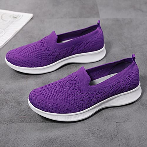Baskets de marche légères contre la fatigue des pieds : tricot confortable - 3