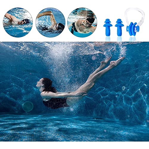 Tappi per Naso Nuoto, 5 Piscina in Silicone Clip e...