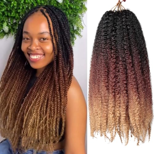 TUVOJALE Marley Twist Braiding Hair 18 inch Afro Kinky Curly