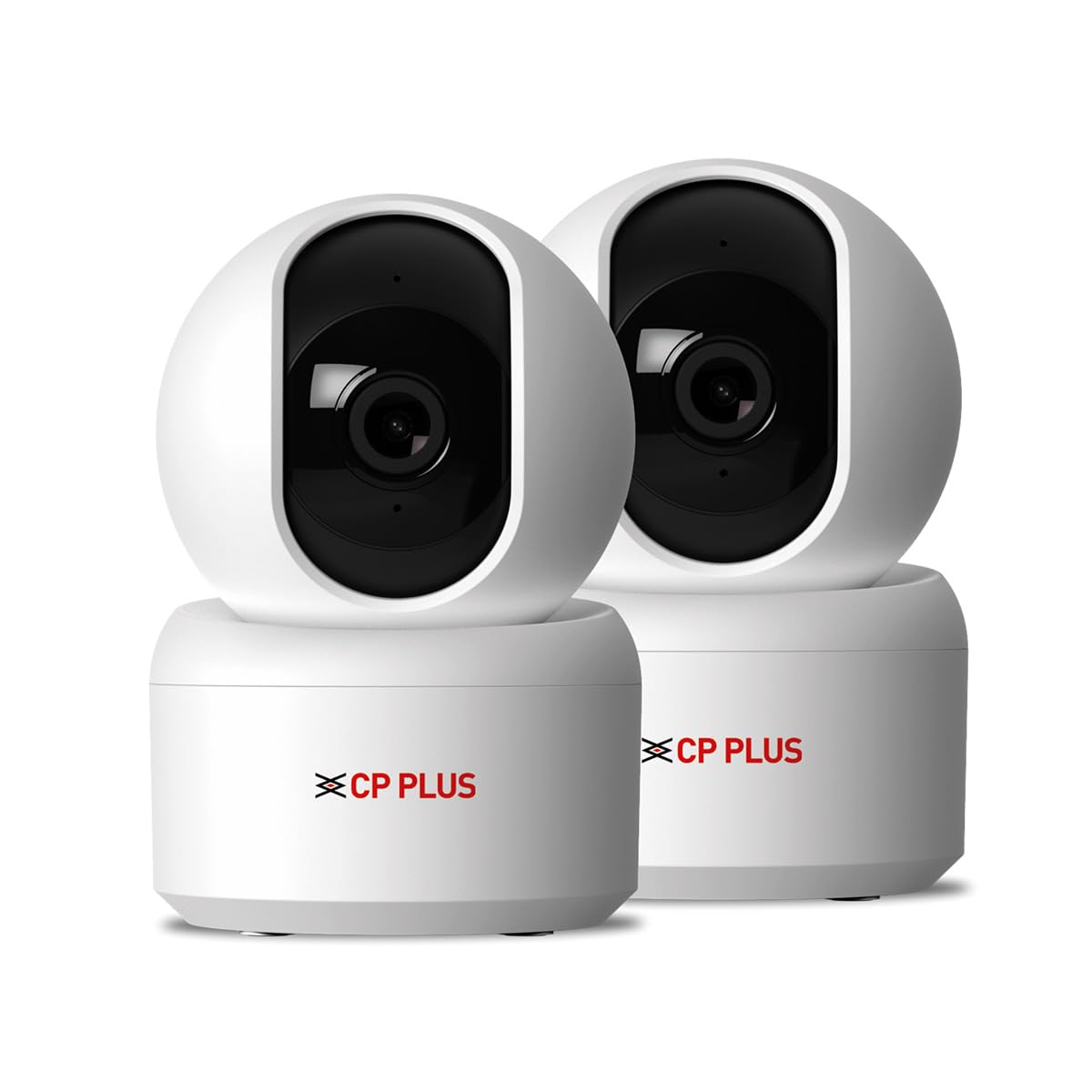 CP PLUS 2MP Smart Wi-Fi CCTV Security Camera with 360° View | View & Talk | Motion Tracking | CTC Cyber Secure Tech | Cloud Storage | Alexa & Google Home | CP-E25Q (Pack of 2)