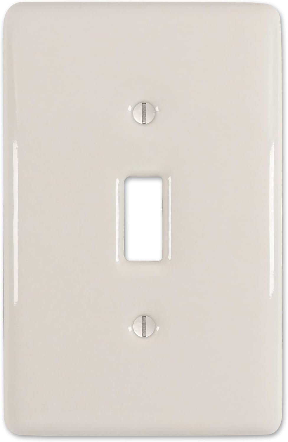 Amerelle 3000TBT Metro Wallplate, 1 Toggle, Ceramic, Biscuit, 1-Pack