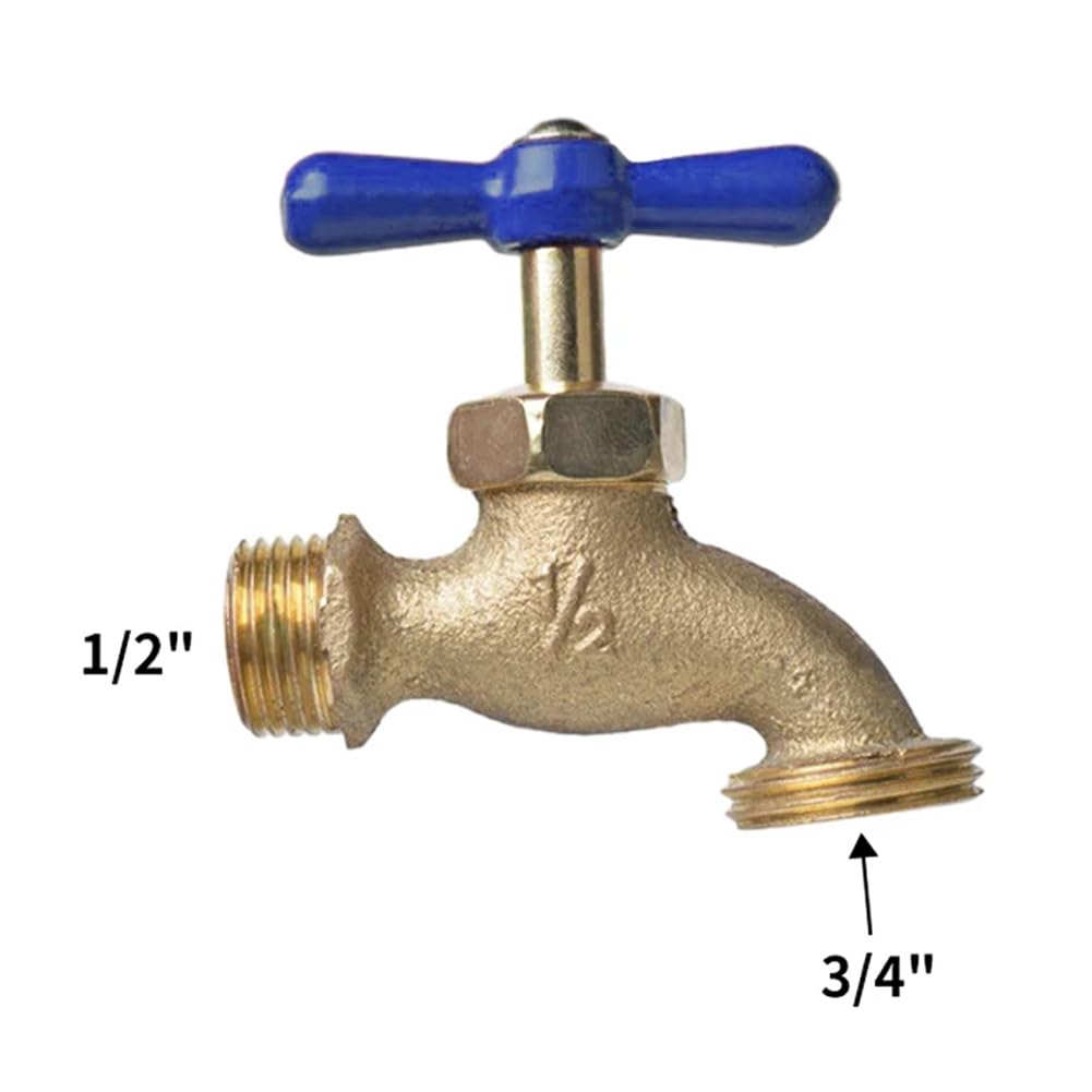 Wall Mounted Faucet Single Handle Water Tap for Laundry Washing Machine Bathroom Sink Garden — view 5