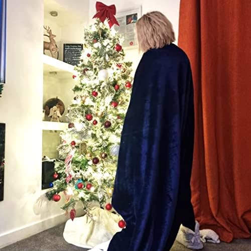 eBoutik - 2023 Keep Warm Sherpa Fleece Blanket - Large Reversible Warm, Soft & Fluffy Fleece Throw for Bed, Chair or Couch - Stocking Filler for Christmas or Birthdays (Blue)