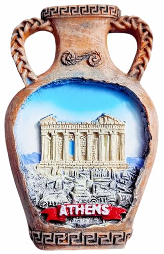 Athens Greece Fridge Magnet Travel Souvenir Refrigerator Decorative Magnet Hand Painted Craft Collection
