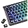 Black Clear keycaps,Transparent keycaps 60 75 100 Percent,Crystal Ceramic Custom Key Cap Set 115 Keys,Shine Through Key caps,Cherry Profile Key Cap for Mx Switches Mechanical Keyboard