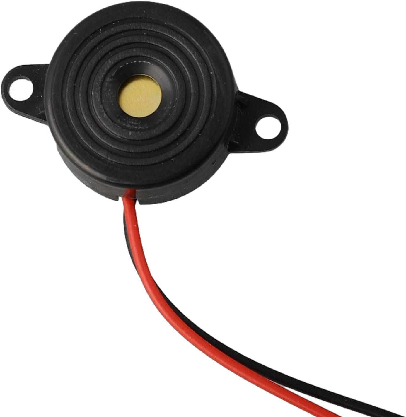 DC 3-24V Electronic Piezo Buzzer with Wires, 85dB Loud Beeper Alarm, ABS Enclosed Tone Generator Automotive Security Systems, Black