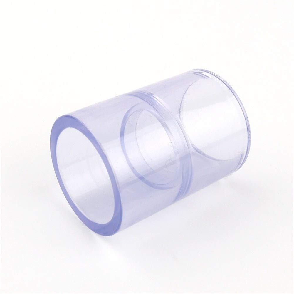 Outils de réparation de tuyaux D.I. 40mm PVC transparent Raccord de tuyau Aquarium Fish Tank Tube Direct Joints de jardin d'eau d'irrigation de tuyaux Connecteurs 10pcs / lot