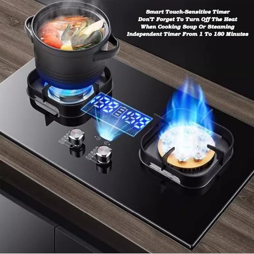 Estufa de gas 2 puestos mesa portátil 5.2kW para gas miniatura 6