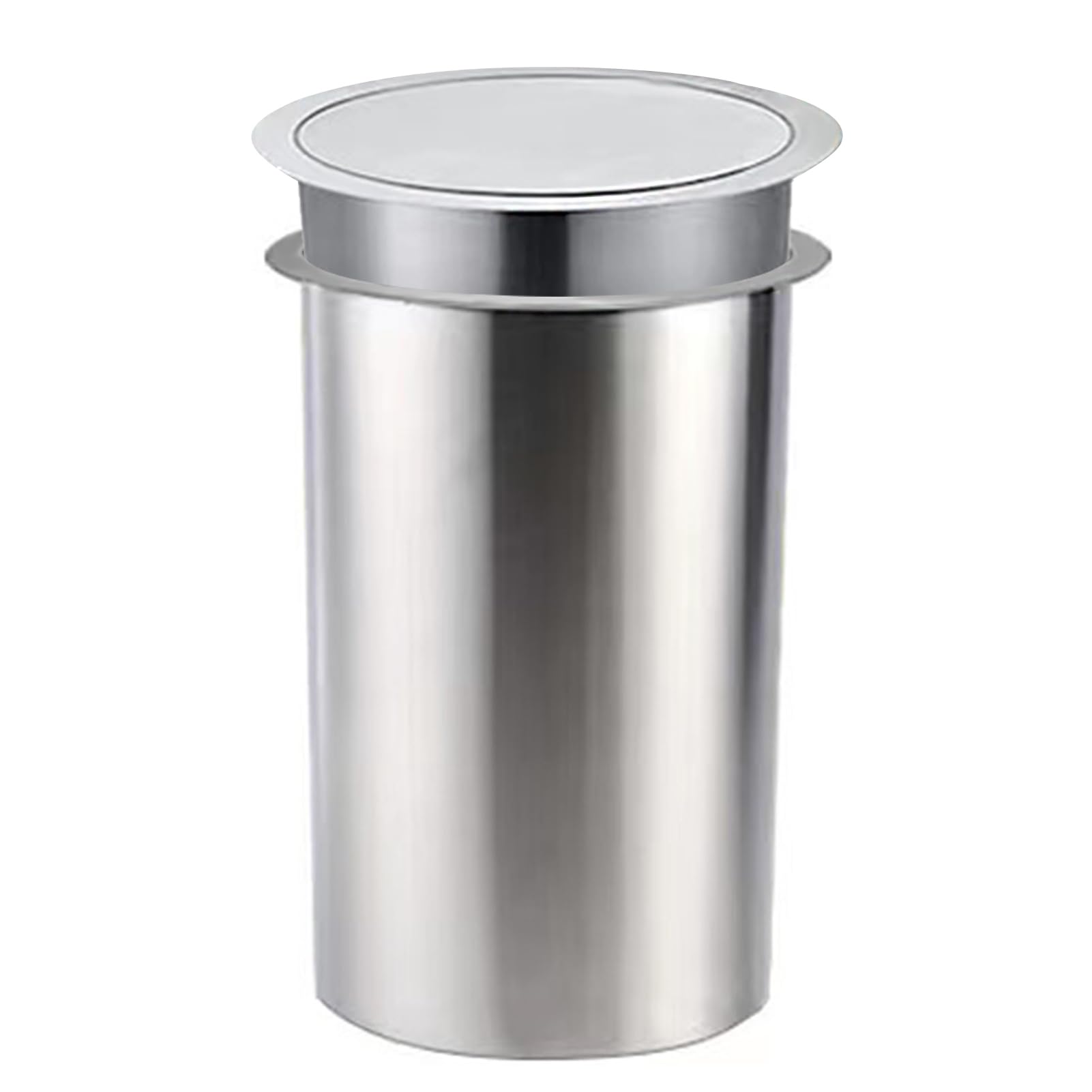 DFGHNBVC Balanced Built-In Countertop Flip-Top, Round Built-In Workbench Trash Can With Cover, For Kitchen Tabletops Garbage Can Recessed Trash Can Lid,170Mm,170Mm