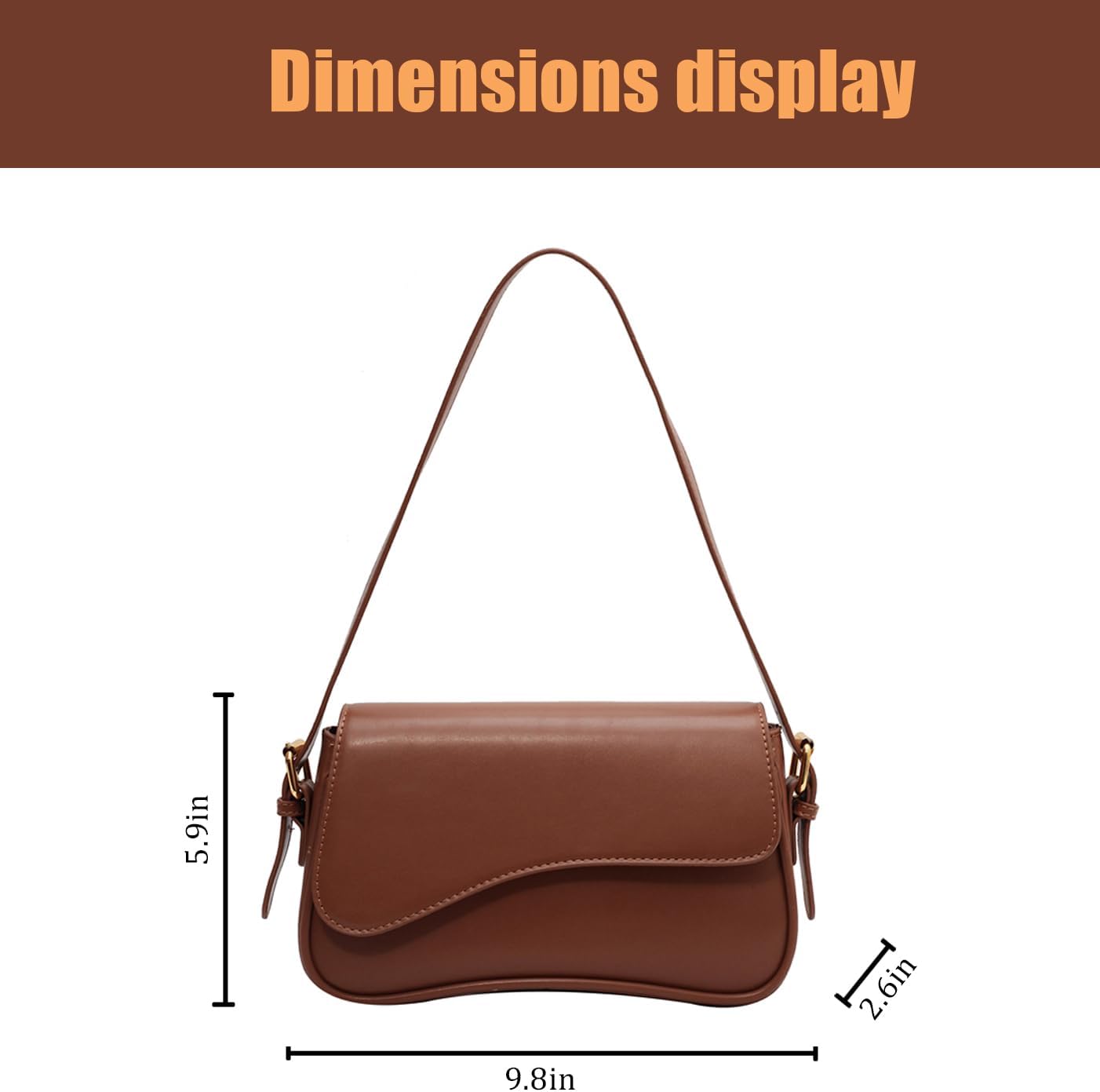 PU Leather Tote Bag for Women with 2 Removable Straps and Zipper Closure - Image 4