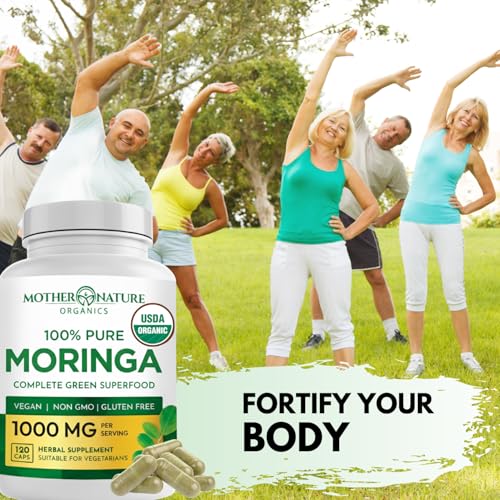Mother Nature Organics Superfoods for Organic Living organic-moringa-capsules-120 Organic Moringa Capsule