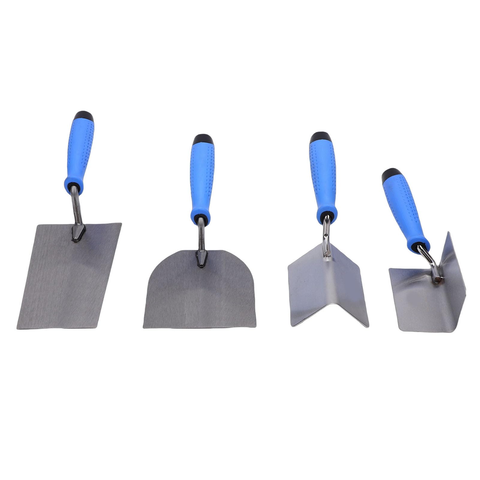 Juego de llana de yeso de acero inoxidable, alisado eficaz de las esquinas para placas de yeso, hormigón, herramientas de llana de 5 piezas para profesionales
