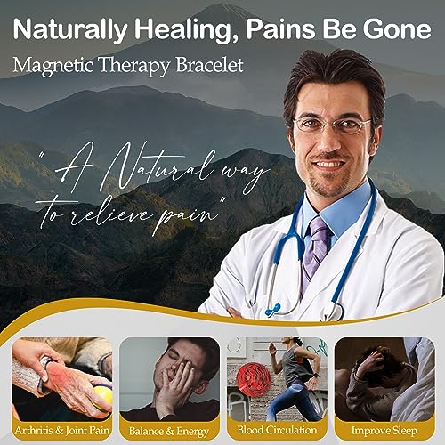 Feraco CA-B089LQM3J4 2 Pcs Copper Magnetic Bracelet For Women Men,Sleek Magnetic Bracelet With 99.9% Pure Copper,Cuff Bangle thumb #1
